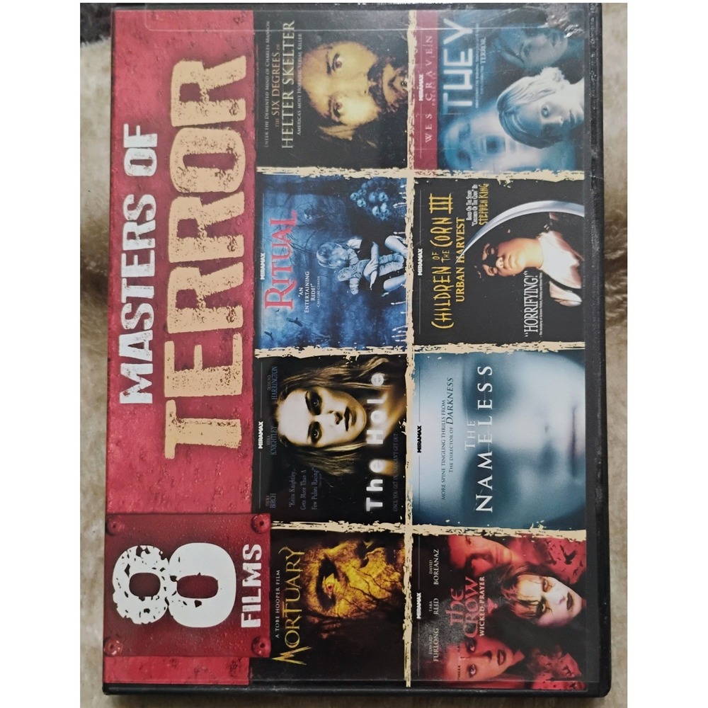 Masters of Terror 8 Films DVD Anthology Children of the Corn The Crow They Movie